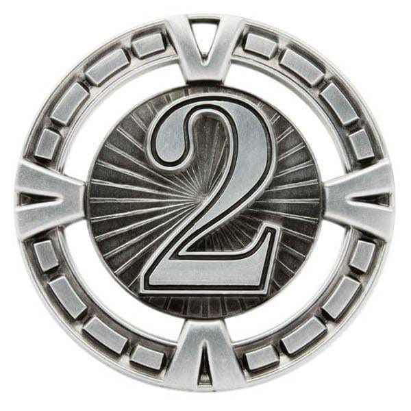 2nd Place Varsity Sports medallion 2 1/2 inch