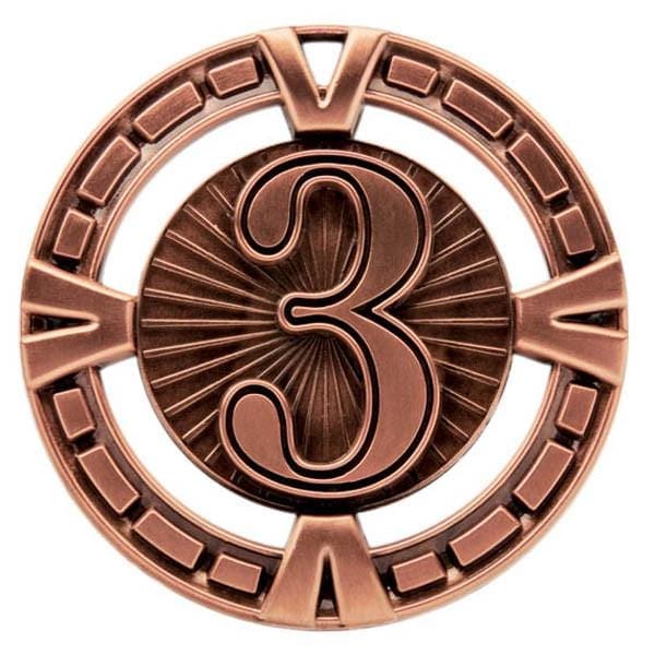 3rd Place Varsity Sports medallion 2 1/2 inch