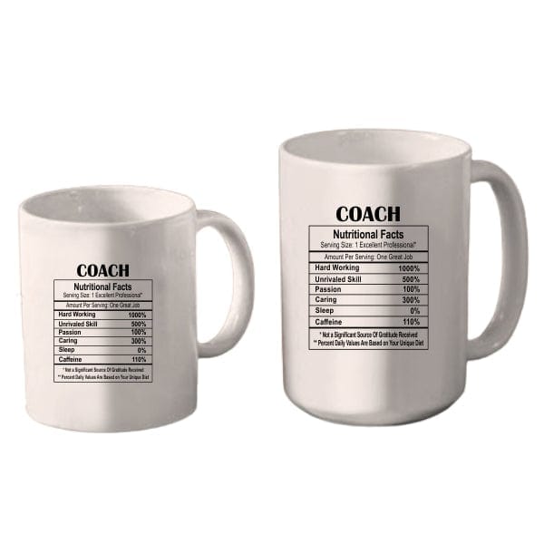 Coach Nutritional Facts Mug