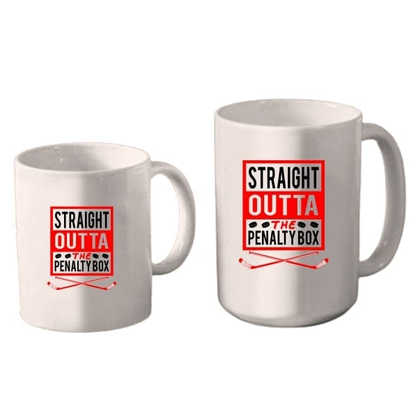 Mug Hockey Color - Straight Outta the Penalty Box (A4022) Coffee Mug Quest Awards - Mug
