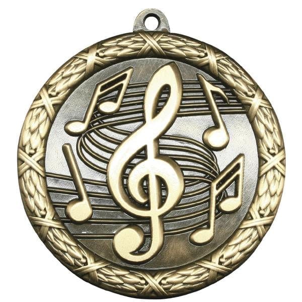 Music Classic Heavyweight Medals medallion 2 1/2 inch