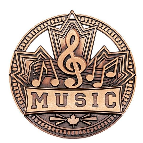 Music medallion Patriot 2 3/4 inch – bronze
