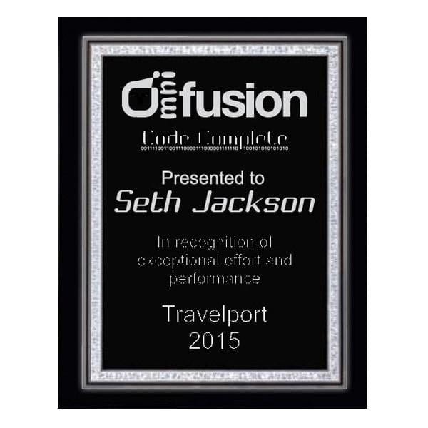 Piano Finish Plaques black with silver Florentine plate 7–9 inch