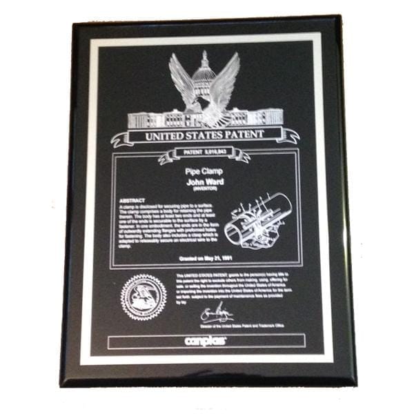 Canplas Custom Patent plaque
