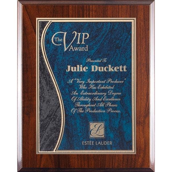 Plaques blue Wave 7–8 inch