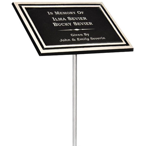Plaques Cast Aluminum Stake plaque 6 inchx8 inch