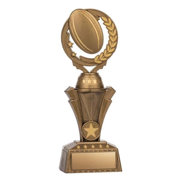 Rugby Antique gold Nexus trophy