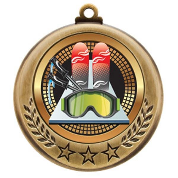 Skiing Spectrum medallion 2 3/4 inch