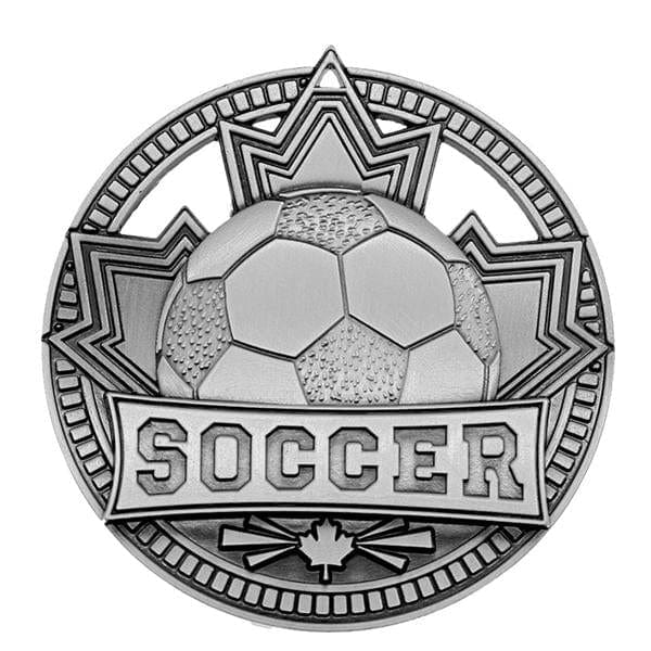 Soccer silver Patriot medallion 2 3/4 inch