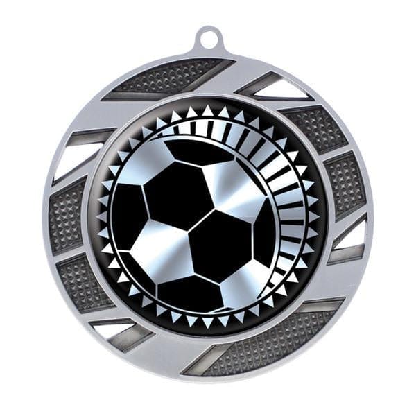 Soccer Solar medal 2 3/4 inch – silver