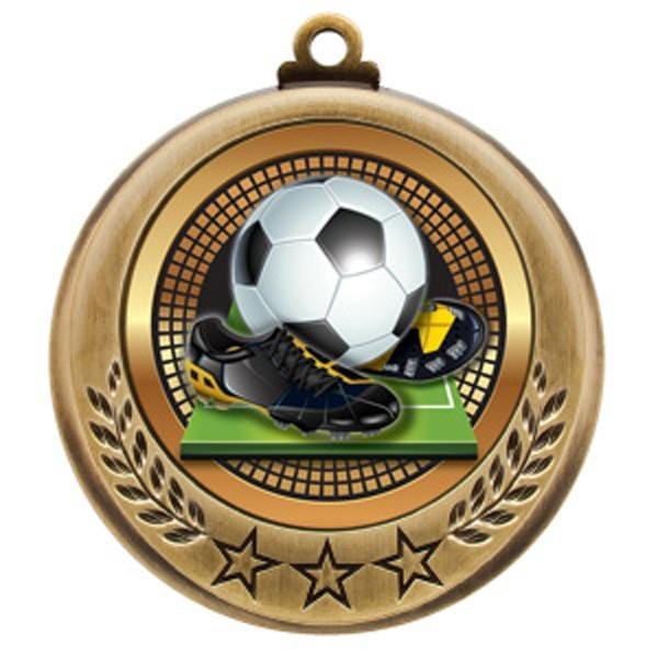 Soccer Spectrum medallion 2 3/4 inch
