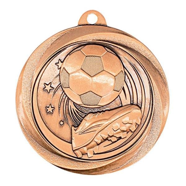 Soccer Vortex bronze medallion 2 inch