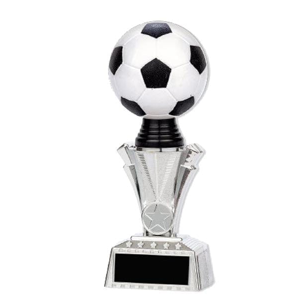 Soccer Trophy - 3D Ball, Silver Pedestal - 3 Sizes (A3311) - Quest Awards