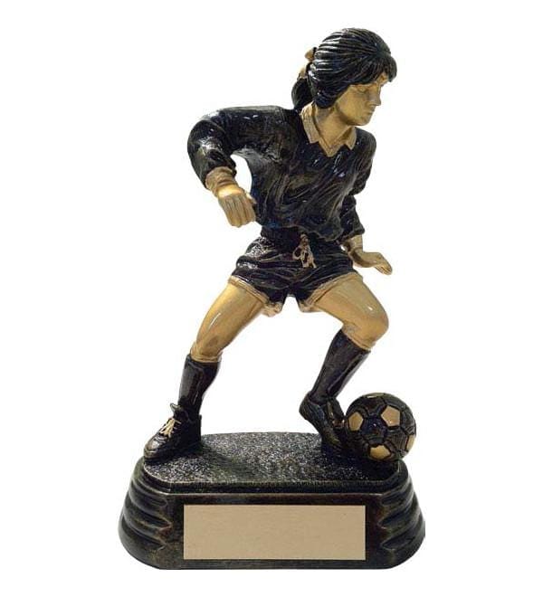 Soccer Aztec gold Player Female trophy 6–7 inch