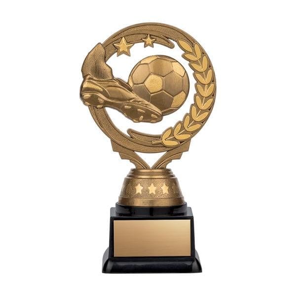 Soccer Nexus Twister Antique gold on black base trophy 5 1/2 inch–6 1/2 inch
