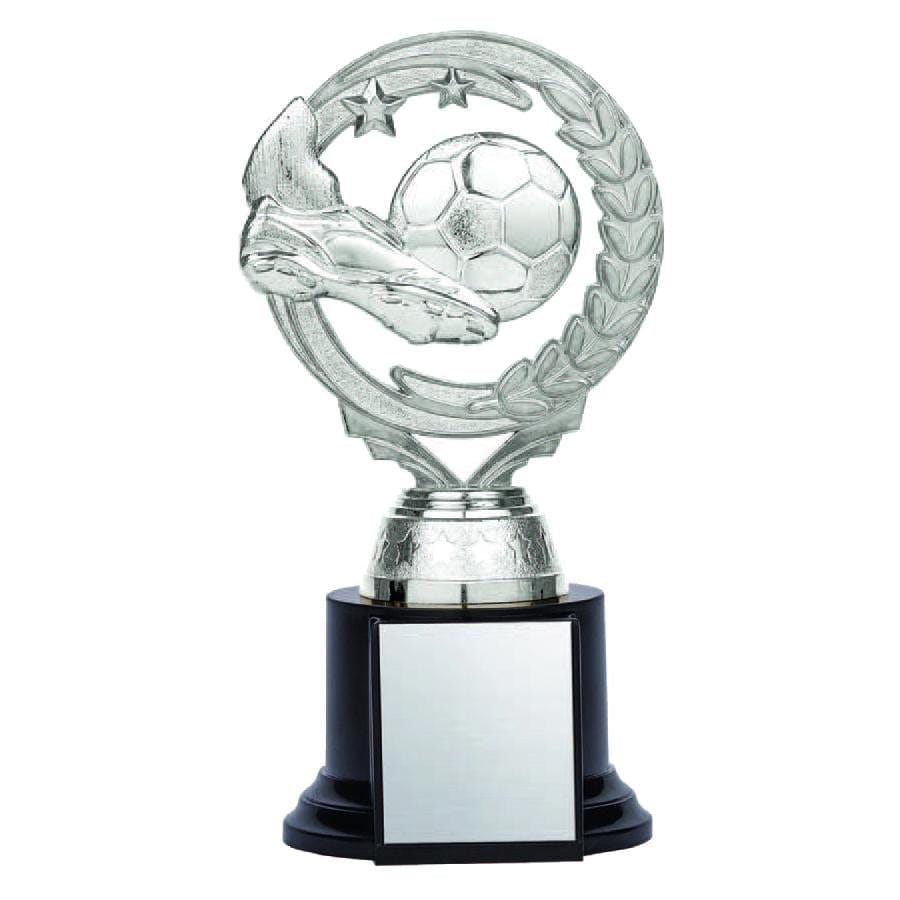 Soccer Nexus Twister silver on black base trophy