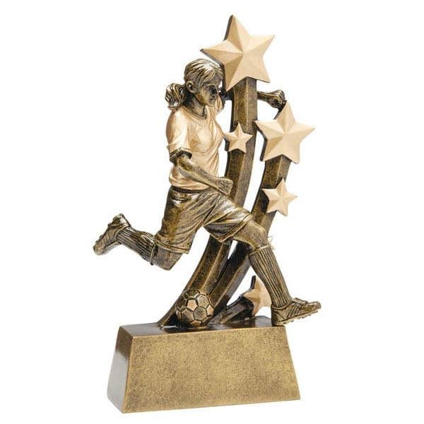 Soccer Sentinel Female trophy 6 inch–8 3/4 inch