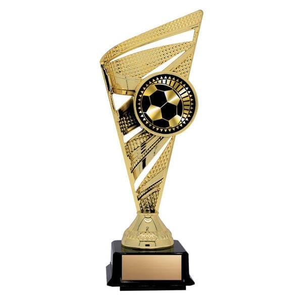 Soccer Solar gold trophy 9–10 inch