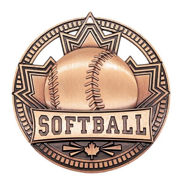 Softball medallion Patriot Sport 2 3/4 inch – bronze