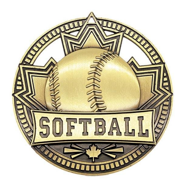 Softball medallion Patriot Sport 2 3/4 inch – gold