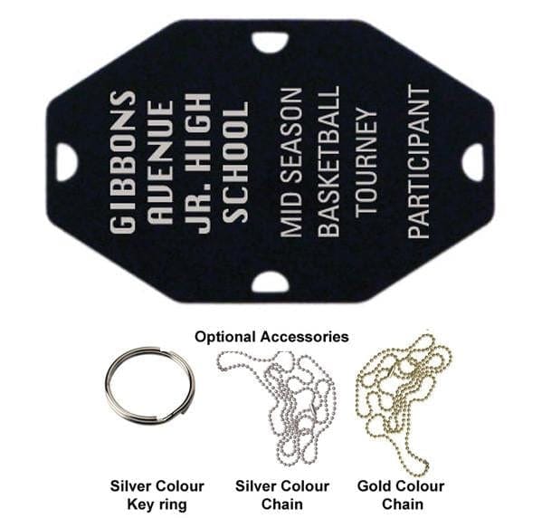 Street Tag - Custom Black (A3084) - Quest Awards