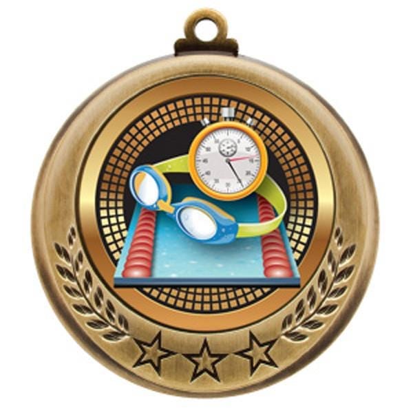 Swimming Spectrum medallion 2 3/4 inch