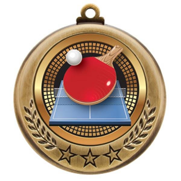 Table Tennis Spectrum medallion 2 3/4 inch