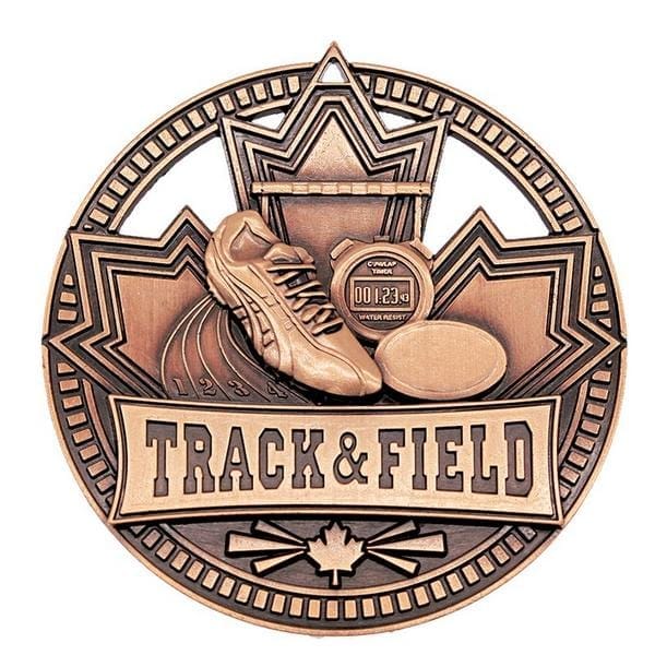 Track medallion Patriot Sport 2 3/4 inch – bronze