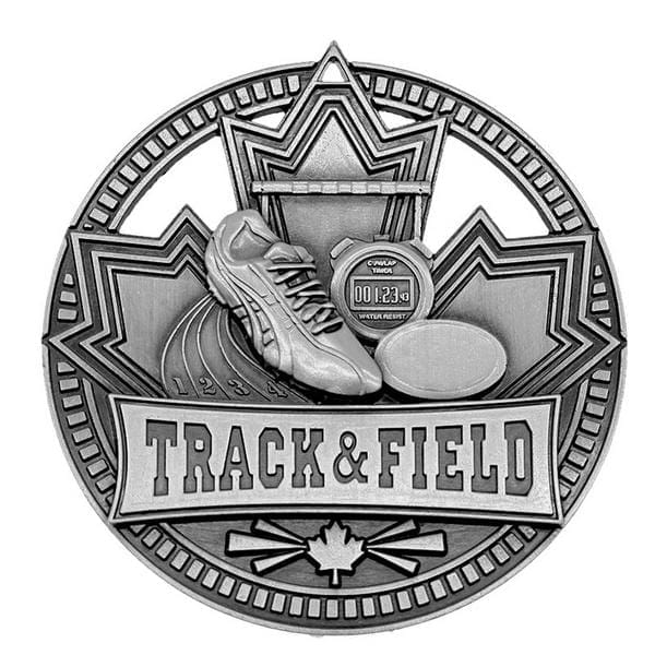 Track medallion Patriot Sport 2 3/4 inch – silver