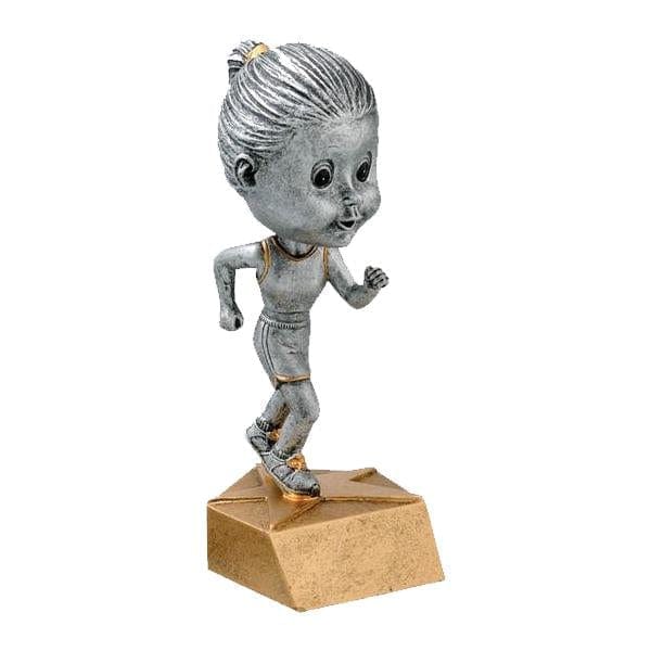 Track Bobble Head Girls trophy