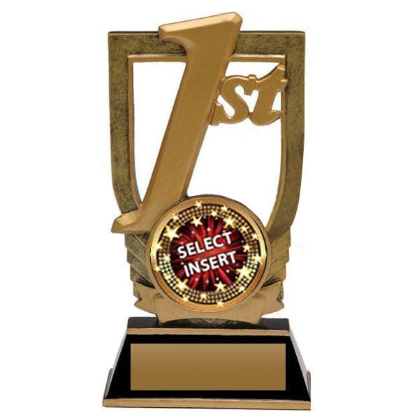 1st Place trophy with Activity insert 2 inch