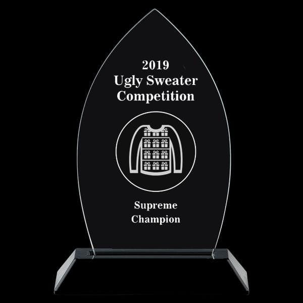 Ugly Sweater acrylic award Peak