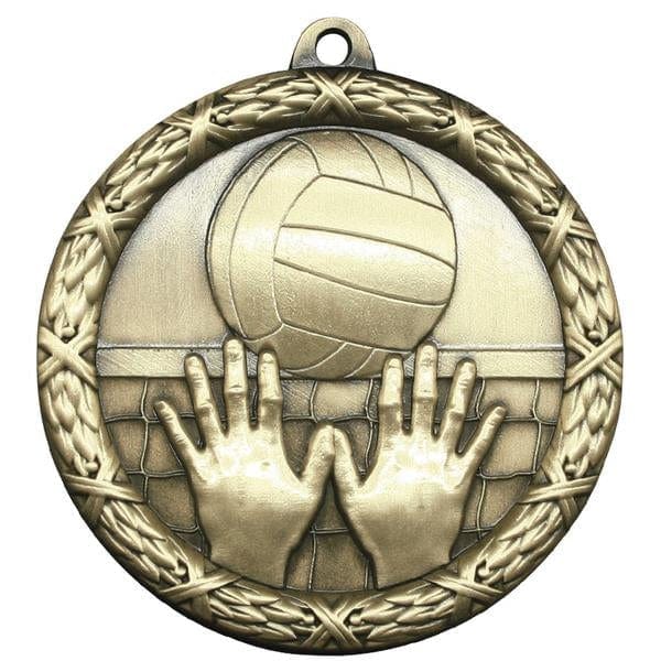 Volleyball Classic Heavyweight Medals medallion 2 1/2 inch