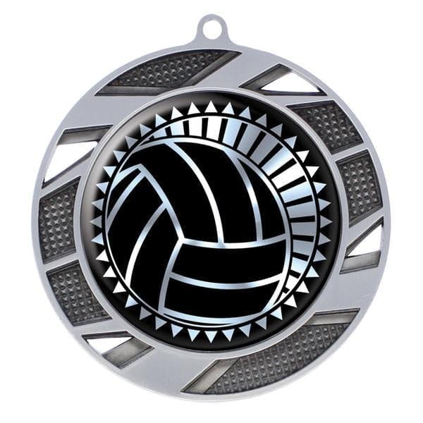 Volleyball Solar medal 2 3/4 inch – silver