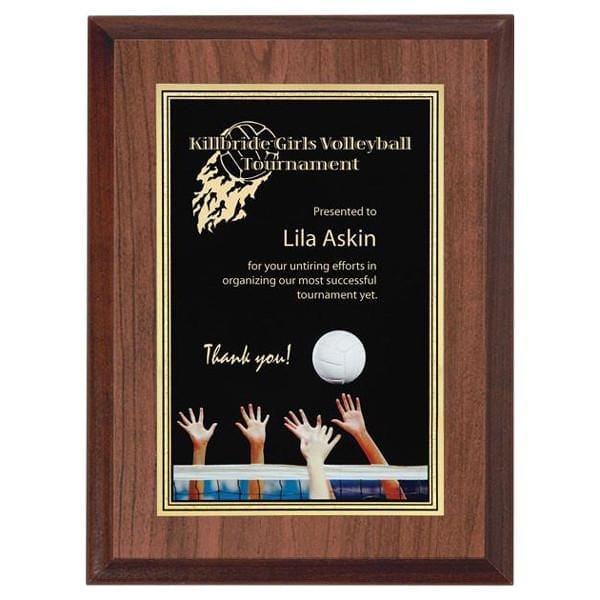 Volleyball Full Colour Activity plaque 6 inchx8 inch