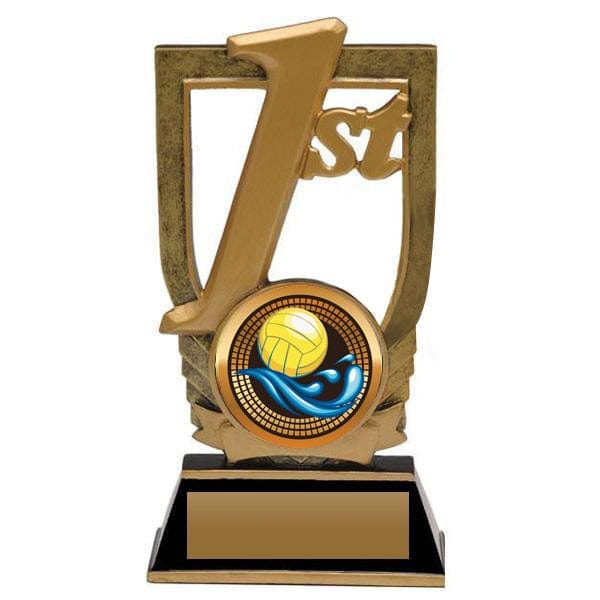 Water Polo 1st Place trophy with insert 2 inch