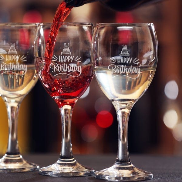 Wine Glasses 10oz Personalized Graphic and Text
