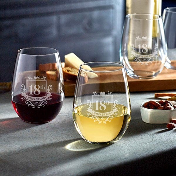 Personalized stemless wine glass